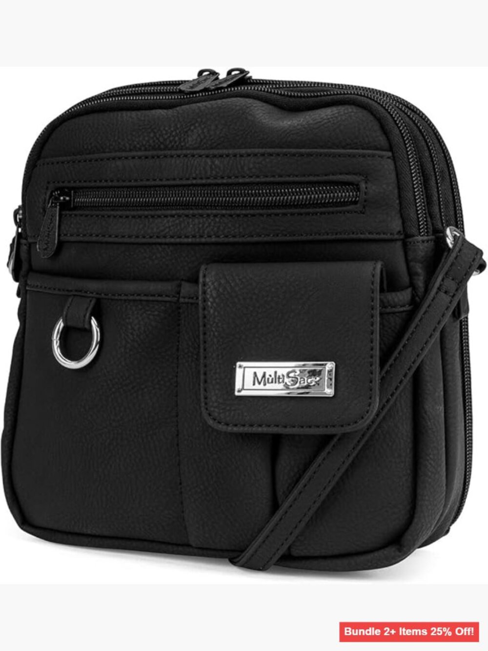 Mini Crossbody Bag with Multiple Pockets Adjustable Strap Travel Organizer